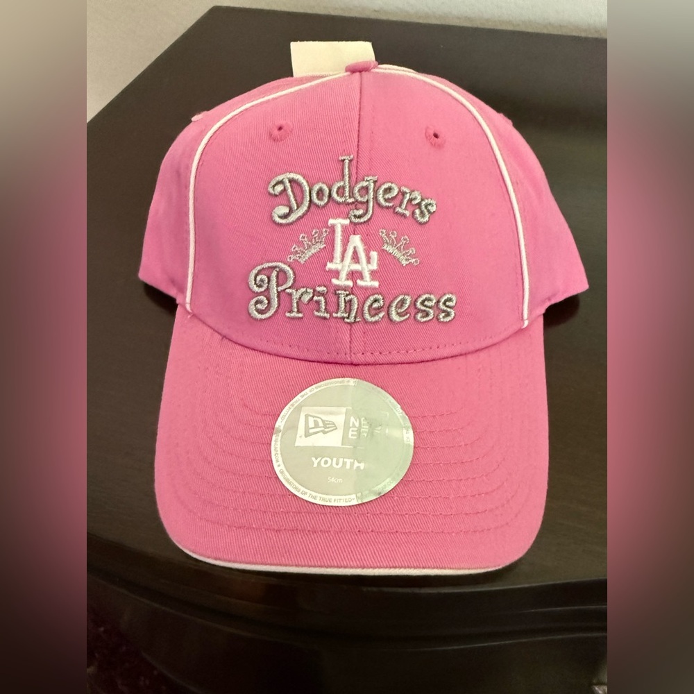 New Era Pink Dodgers Princess Youth Cap